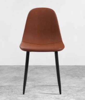 Photo of ByKallevig Evdano Upholstered dining chairs in grey and brown (2303-0160 and 2311-0027)