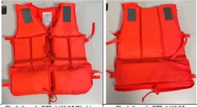 Photo of Orange Hand-Tie Life Jacket DTS-95-I sold via Amazon