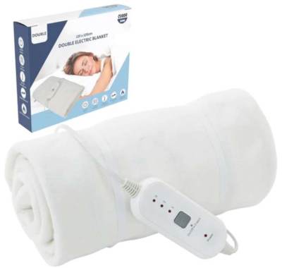 Photo of Cuqoo Home Double Electric Blanket sold via Amazon