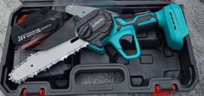Photo of Supoffis Mini Electric Chainsaw sold via Amazon