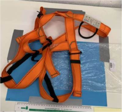 Photo of Waist protect harness in orange sold via Fruugo