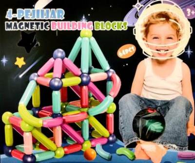 Photo of 4-PEJIIAR Magnetic Building Blocks sold via Amazon