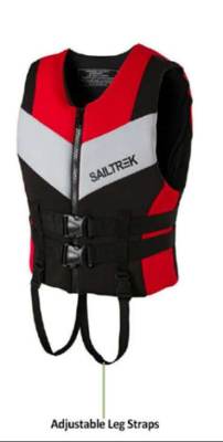 Photo of Sailtrek Red, Black and Grey Life Jacket Vest sold via eBay