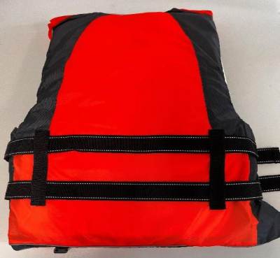 Photo of Unbranded Black and Orange Life Jacket sold via Amazon