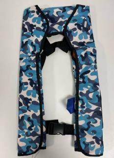 Photo of Blue Camouflage Inflatable Life Jacket sold via Wish