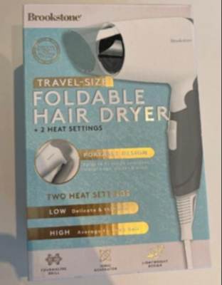 Photo of Brookstone Travel-Size Foldable Hairdryer sold by TK Maxx