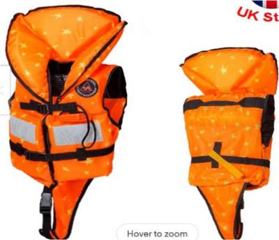 Photo of Aquarius Children’s Life Jacket with Whistle sold via eBay