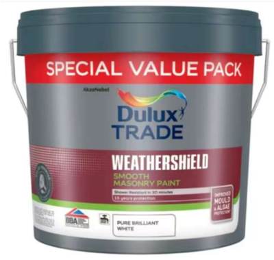 Photo of Dulux Trade Weathershield Smooth Masonry PBW 7.5L