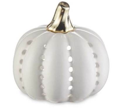 Photo of Pumpkin Ceramic Tealight Holder sold by Aldi