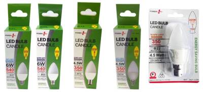Photo of Powerplus LED candle bulbs