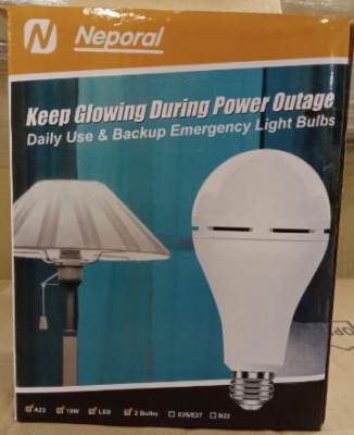 Photo of NEPORTAL Rechargeable LED Emergency Bulb, QP-15W (2309-0040 / 2309-0153)