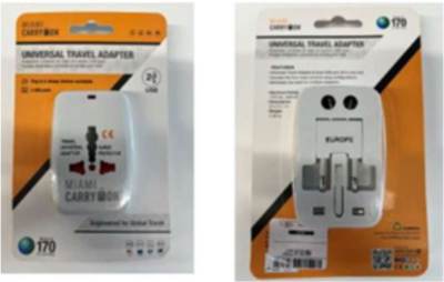 Photo of Miami Carry On Universal Travel Adaptor sold by TK Maxx