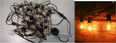 Photo of Tomshine 25-Bulb Lighting Chain for Outdoor Use sold via Amazon