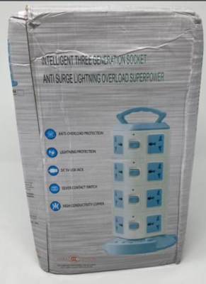 Photo of Kuankuanbao Power Strip Surge Protector Tower with 8 Sockets and 3 USB Ports sold via Fruugo