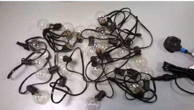 Photo of Globe Festoon String Light Bulb Chain 27ft sold via Amazon