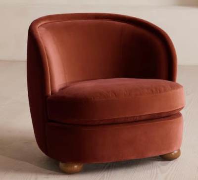 Photo of Blair Tub Rust Velvet Armchair