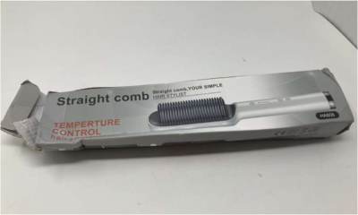 Photo of Professional Electric Hair Straightener Comb sold via Wish