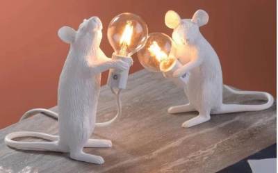 Photo of Resin Mouse Desk Lamp sold via AliExpress