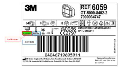 Photo of 3M™ Organic Gas and Vapour 6059 Filter, ABEK1