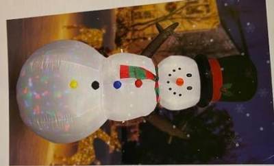 Photo of YQing Inflatable Snowman sold via Amazon and Alibaba