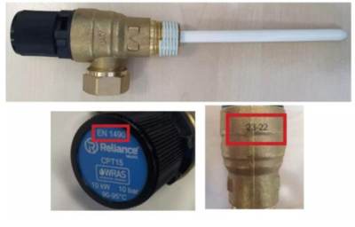 Photo of CPT 15 & 22 Temperature and Pressure Relief Valves