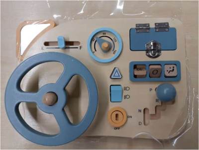 Photo of Tizund Montessori Wooden Steering Wheel Sold via Amazon