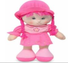 Photo of 18″ Pink/Purple Rag Doll sold via eBay