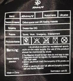 Photo of JOYHUT Life Jacket