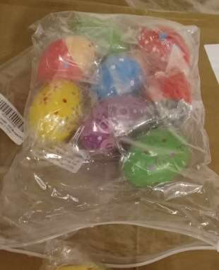 Photo of Multi-coloured Egg Shakers sold via Amazon