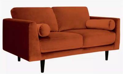 Photo of Argos Habitat Jackson Fabric Sofas in Black, Orange, and Artichoke
