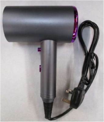Photo of Grey and Purple Hairdryer sold via eBay
