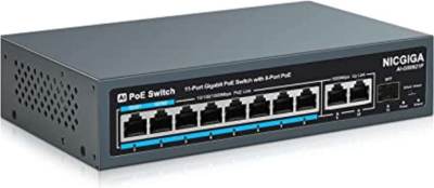 Photo of NICGIGA 11 Port Gigabit PoE Switch