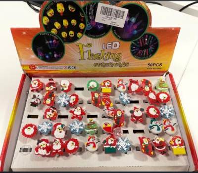 Photo of Christmas LED Flashing Ornaments/Rings sold via Amazon
