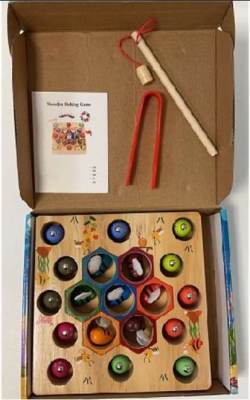 Photo of Wooden Fishing Game Toy sold via eBay