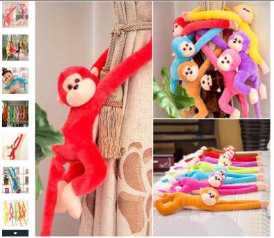Photo of 1Pcs Soft Filled Pink Long Arm Monkey Toy sold via Wish