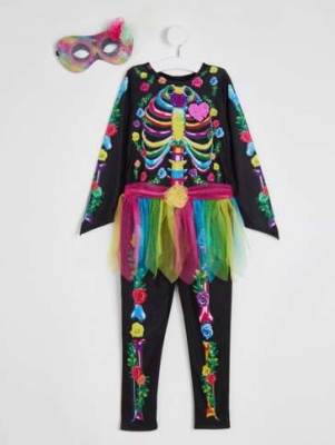 Photo of Asda Girls Day of the Dead Costume