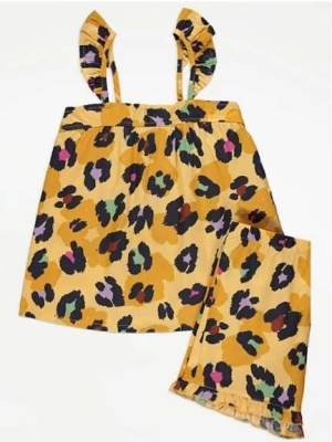 Photo of Asda Older Girls Leopard Print PJ Set