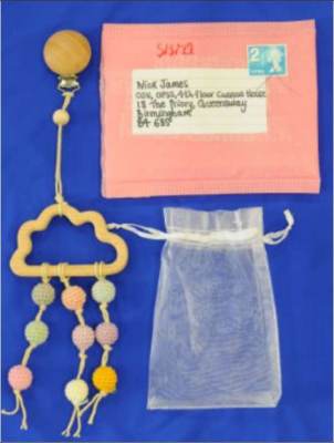 Photo of Wooden Cloud Crochet Mobile Clips with Organza Bag sold via Etsy