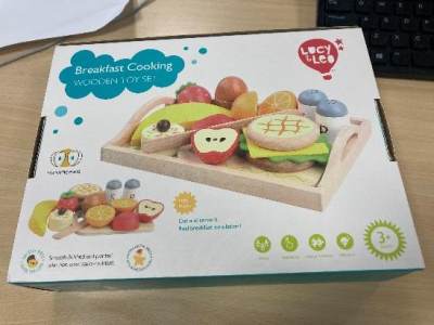 Photo of Lucy & Leo Magnetic Breakfast Cooking Set sold via Etsy