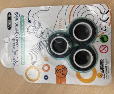 Photo of 3pcs Magnetic Ring Fidget Toy sold via AliExpress