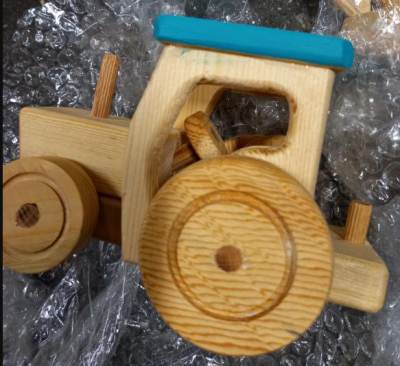 Photo of Wooden Toy Tractors and Balers (2208-0456 / 2208-0460)