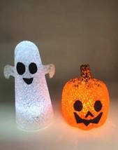 Photo of Creepy Town Light Up Ghost & Pumpkin sold by Poundland