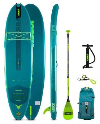 Photo of Jobe Duna 11.6 and Jobe Yarra Teal 10.6 Inflatable Paddle Board Package