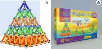 Photo of Veatree 308Pcs Magnetic Sticks Building Blocks Toys